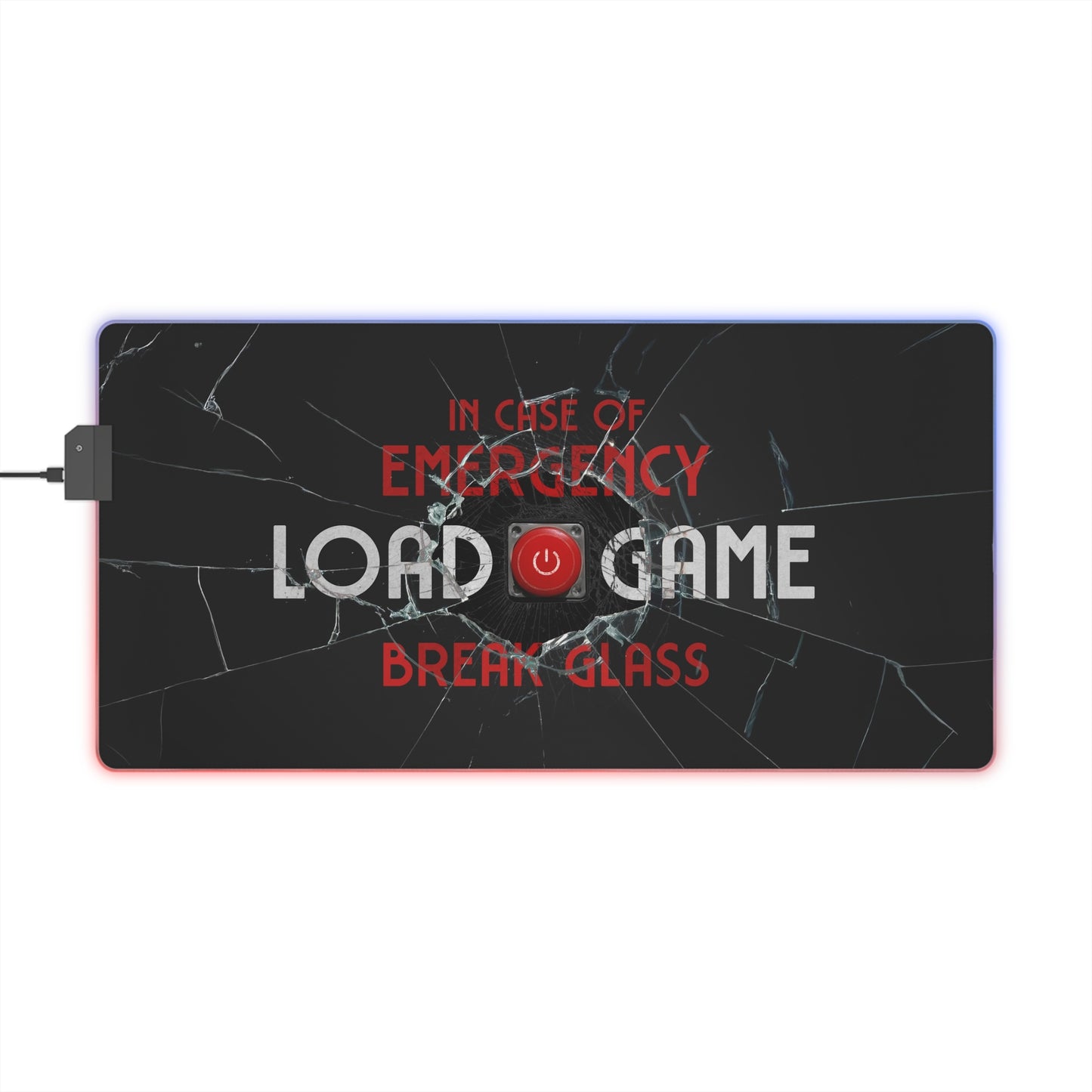 Emergency Load Game - LED Gaming Mouse Pad