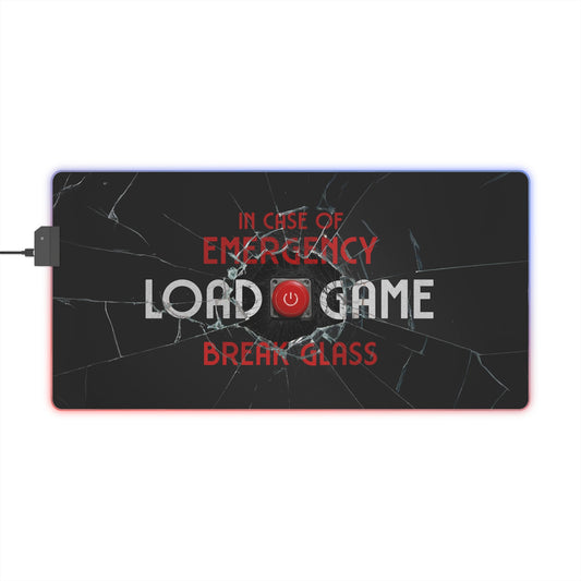 Emergency Load Game - LED Gaming Mouse Pad