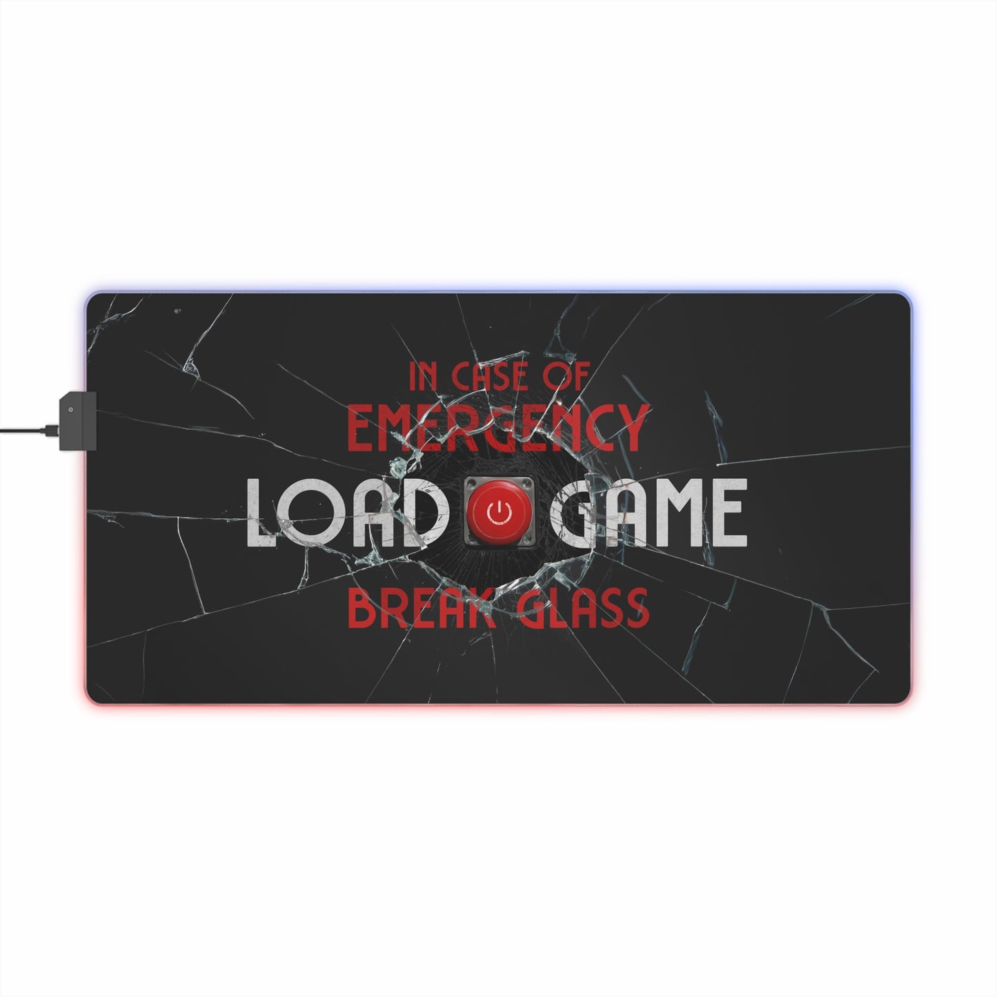 Emergency Load Game - LED Gaming Mouse Pad