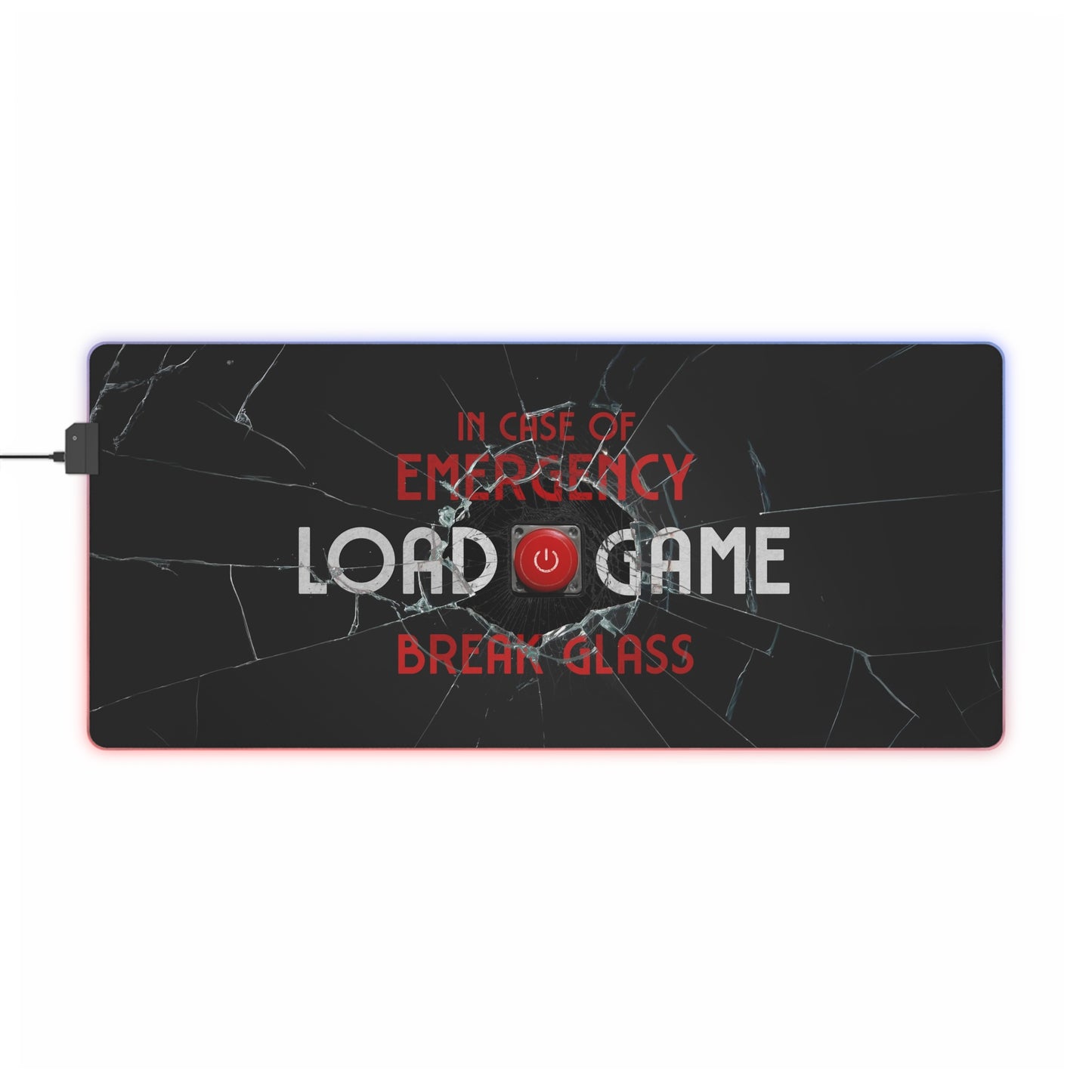 Emergency Load Game - LED Gaming Mouse Pad