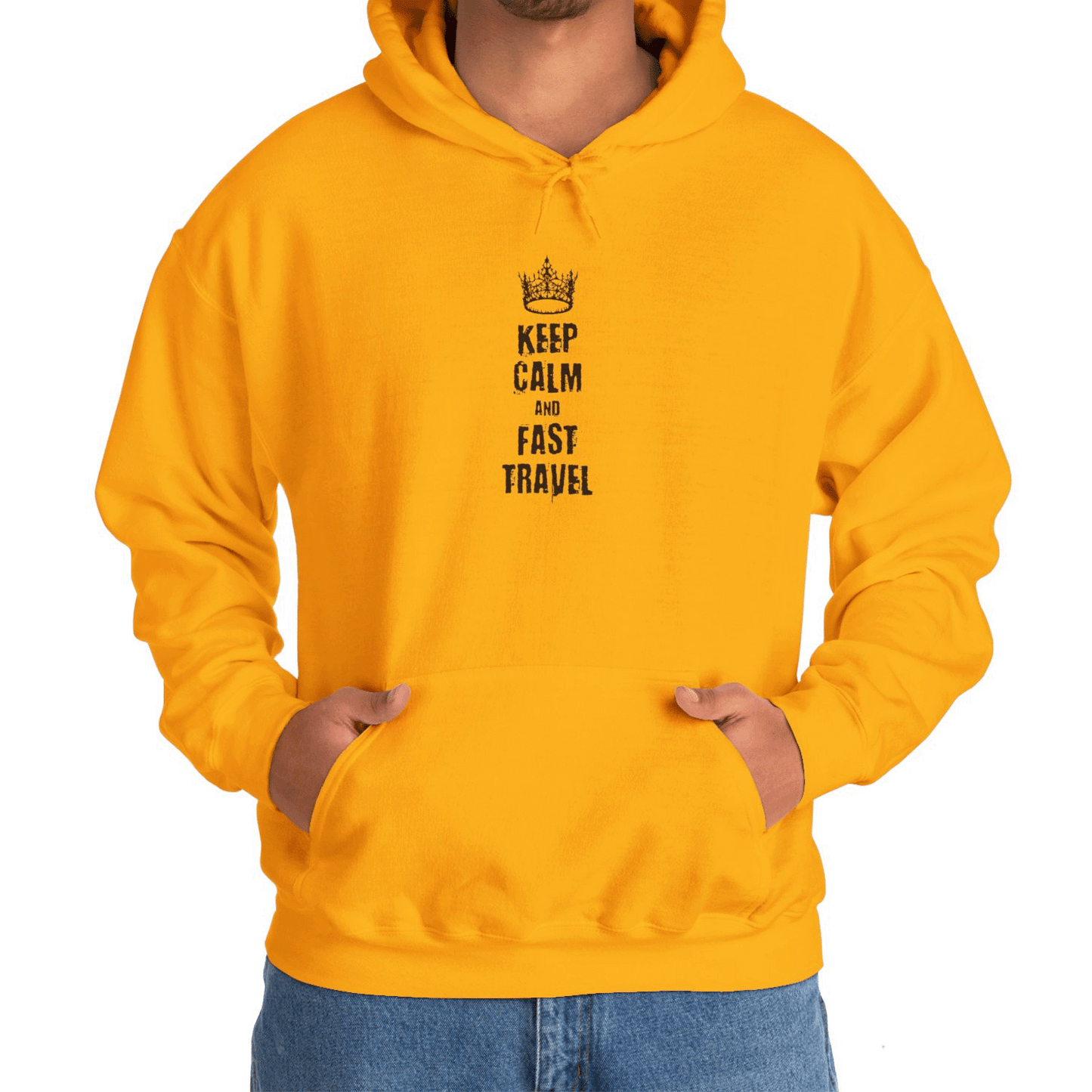Keep Calm And Fast Travel - Hoodie (Pullover)