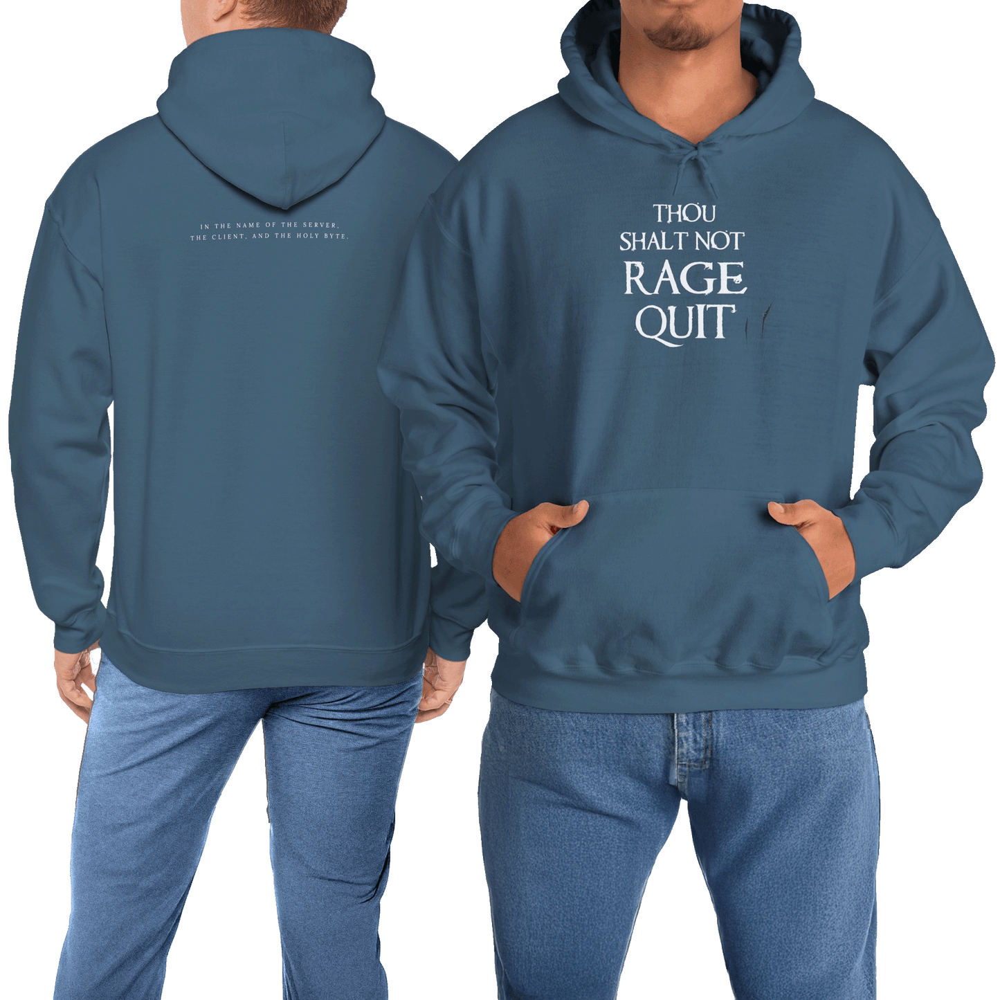 Thou Shalt Not Rage Quit - Hoodie (Pullover)