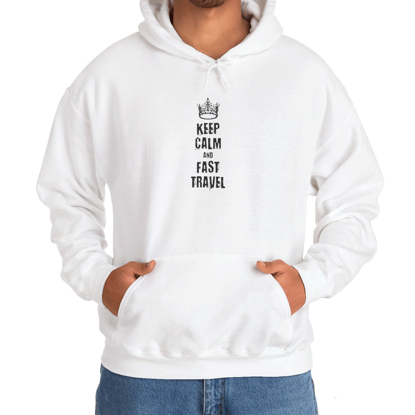 Keep Calm And Fast Travel - Hoodie (Pullover)