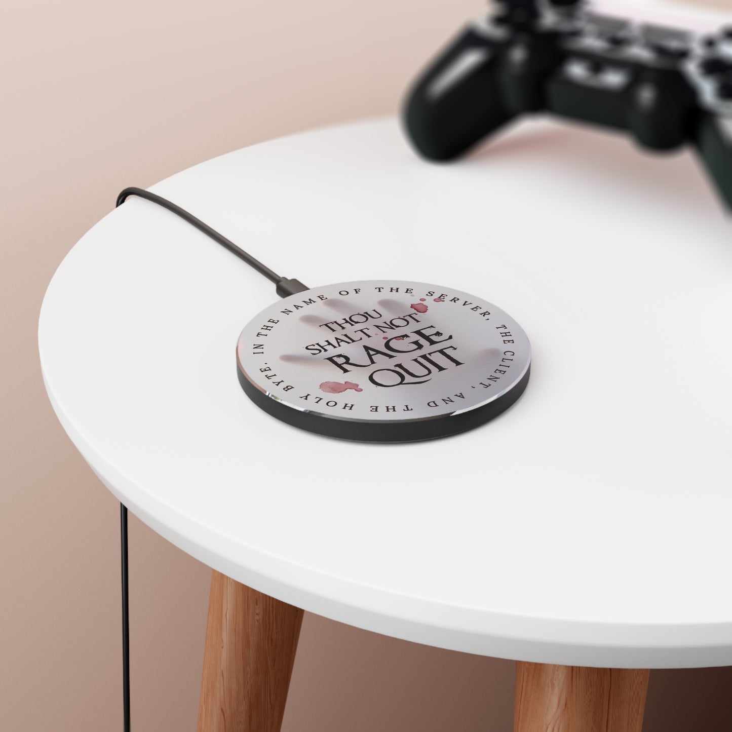 Thou Shalt Not Rage Quit - Wireless Charger