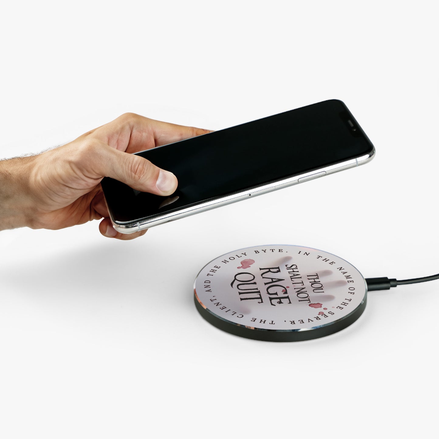 Thou Shalt Not Rage Quit - Wireless Charger