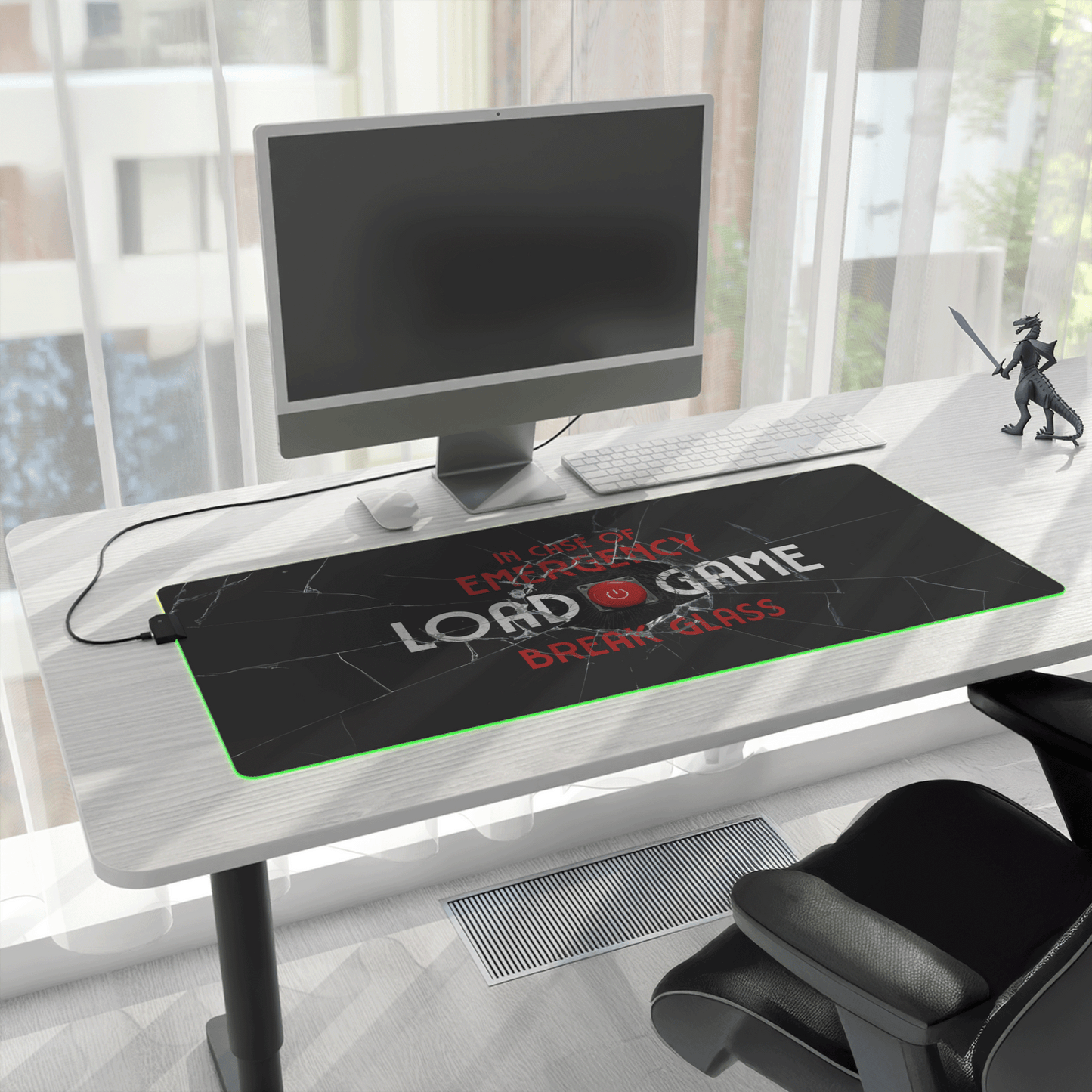 Emergency Load Game - LED Gaming Mouse Pad