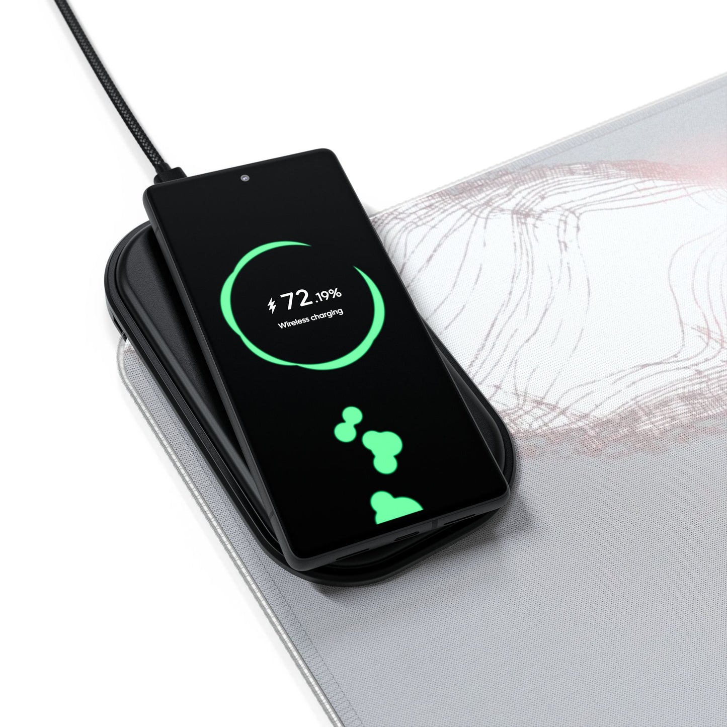 Thou Shalt Not Rage Quit - LED Gaming Mouse Pad (Wireless Charger)