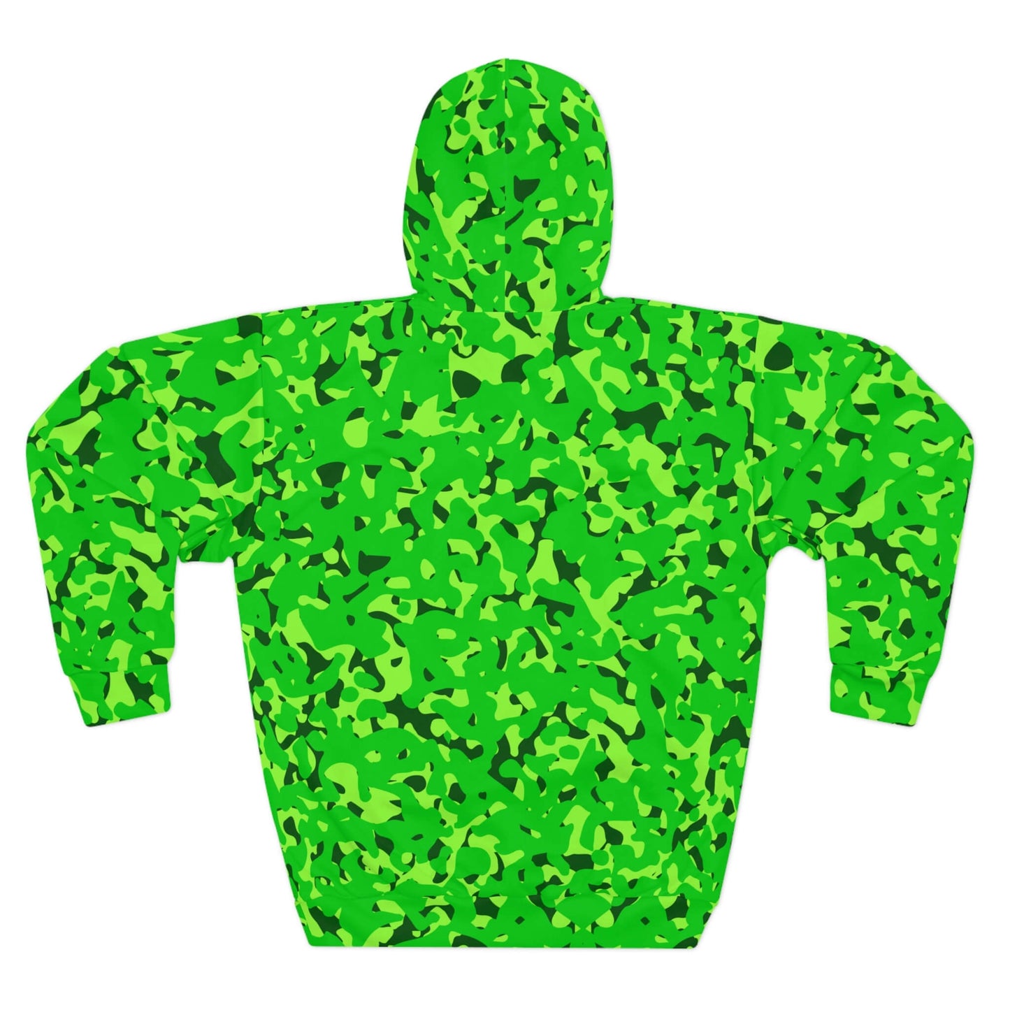 Out Of Sight - Green Neon Camo Hoodie (Pullover)