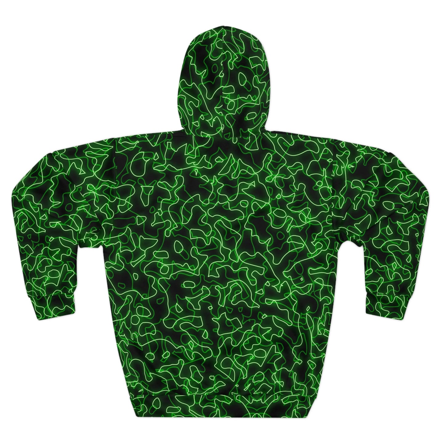 Glow With The Flow - Green Electric Hoodie (Pullover)