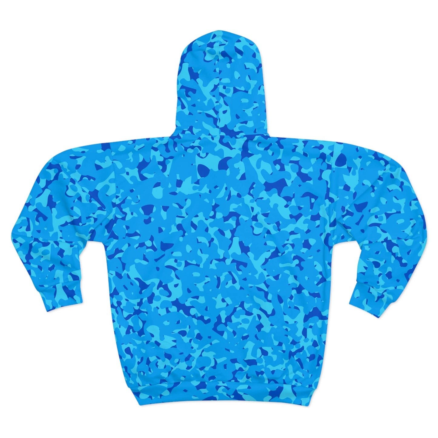 Out Of Sight - Blue Neon Camo Hoodie (Zip-up)