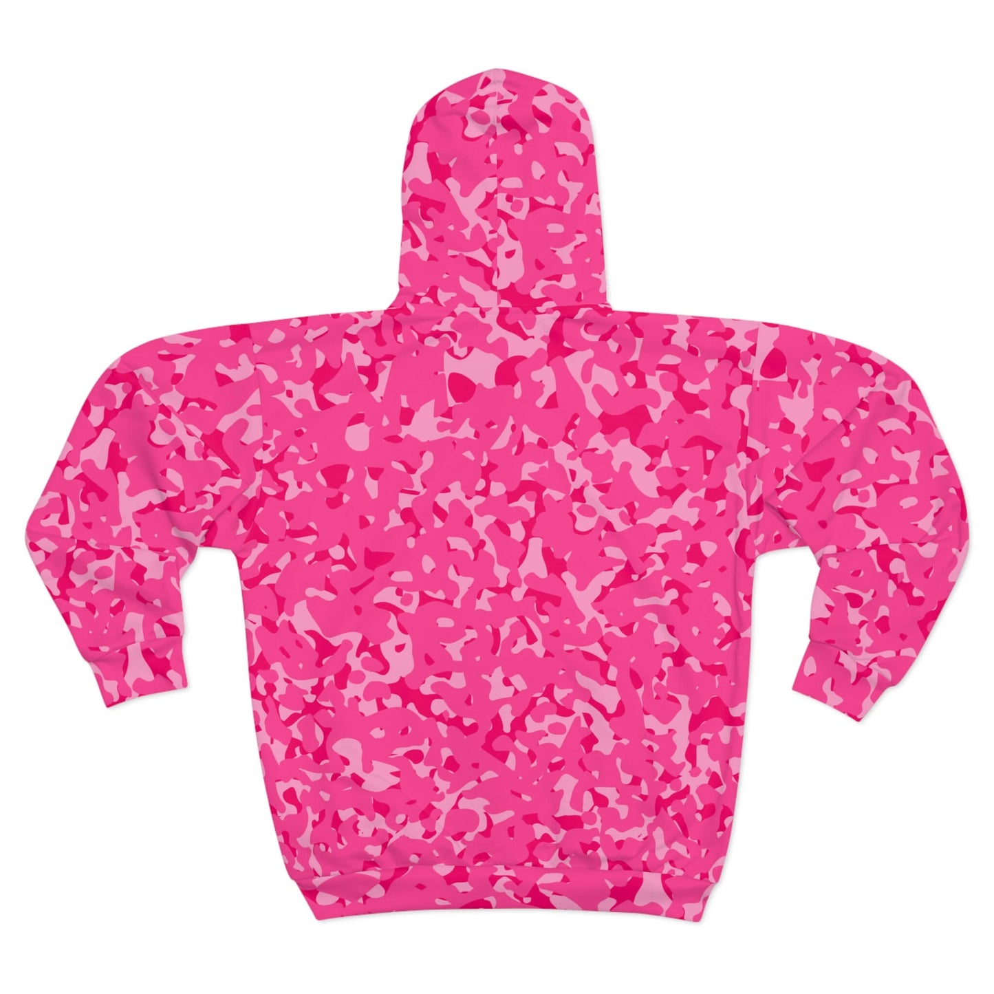 Out Of Sight - Pink Neon Camo Hoodie (Zip-up)