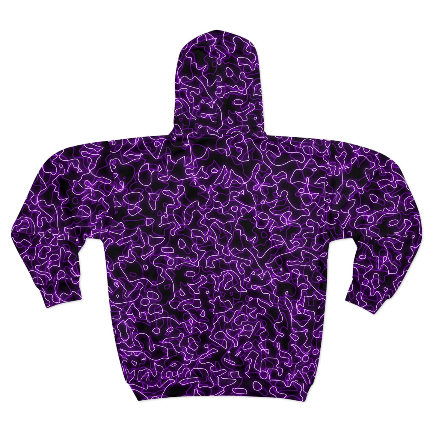Glow With The Flow - Purple Electric Hoodie (Zip-up)