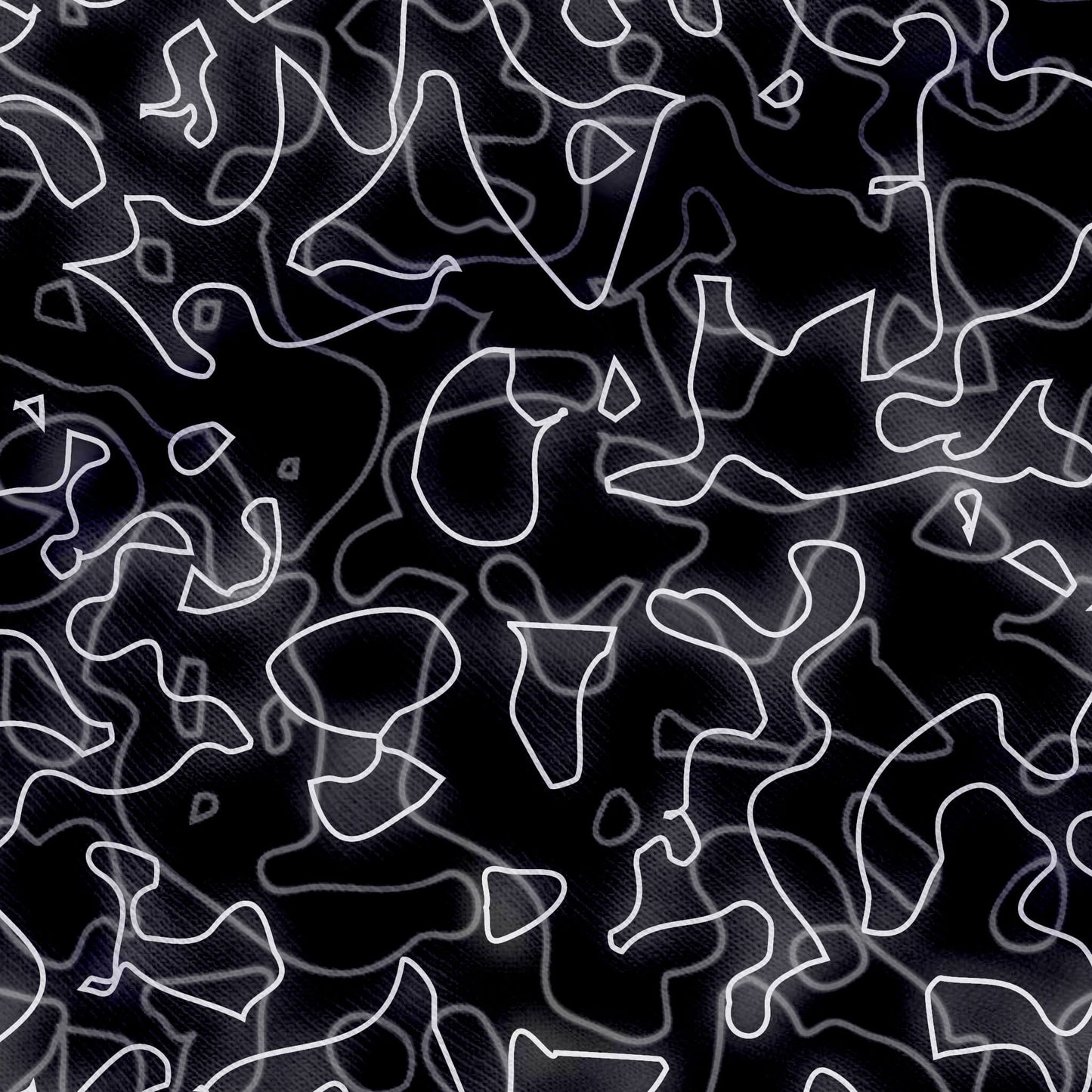 Glow With The Flow - Black & White Electric Hoodie (Zip-up)