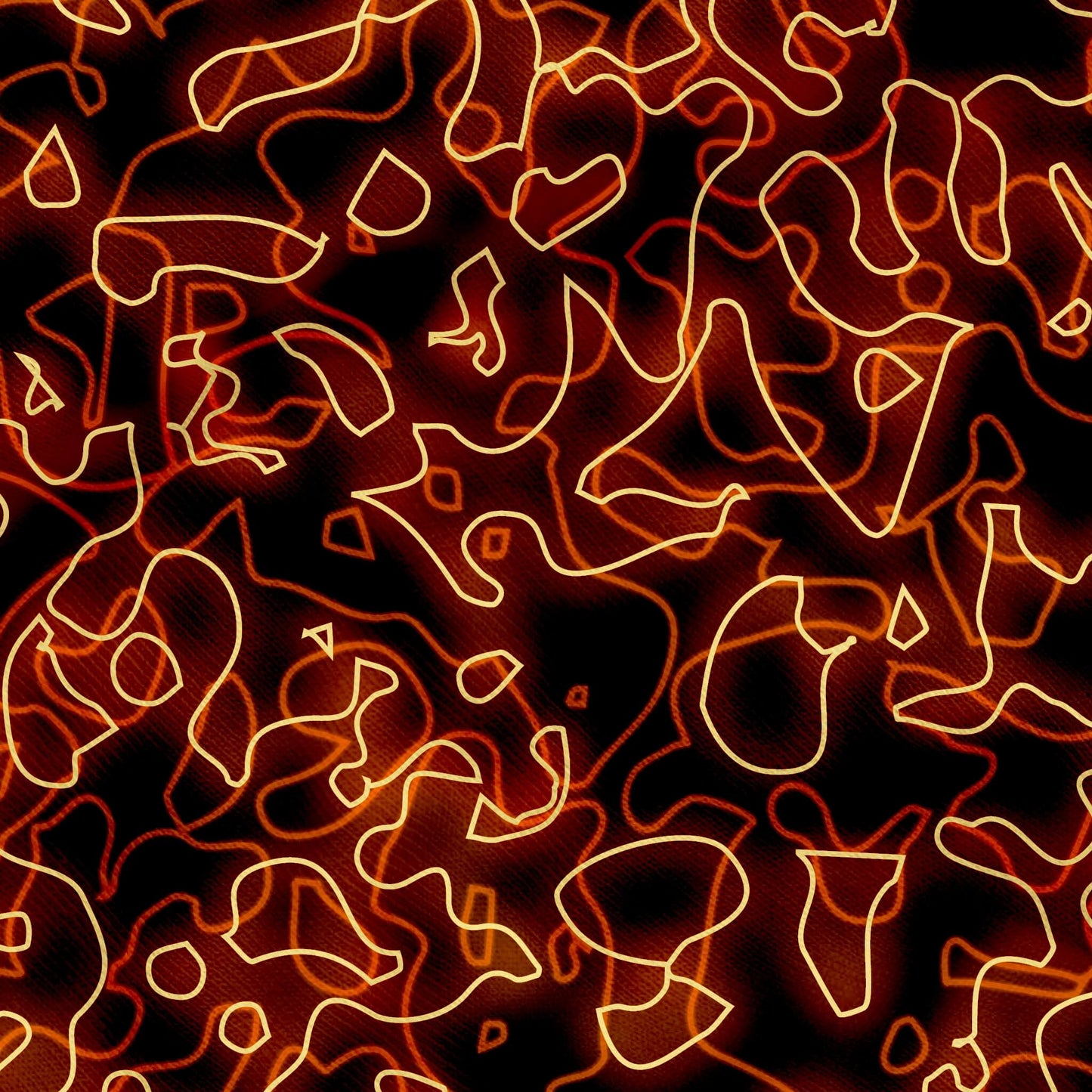 Glow With The Flow - Orange Electric Hoodie (Pullover)