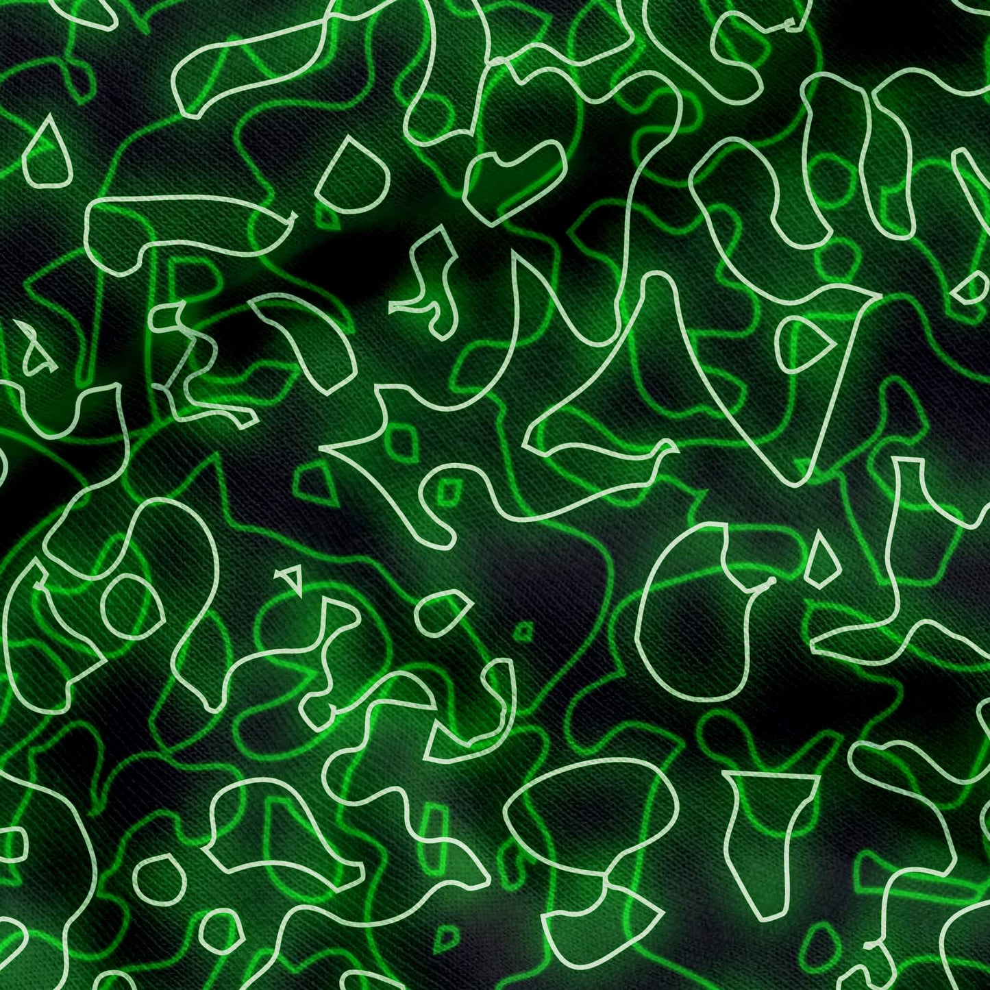 Glow With The Flow - Green Electric Hoodie (Pullover)