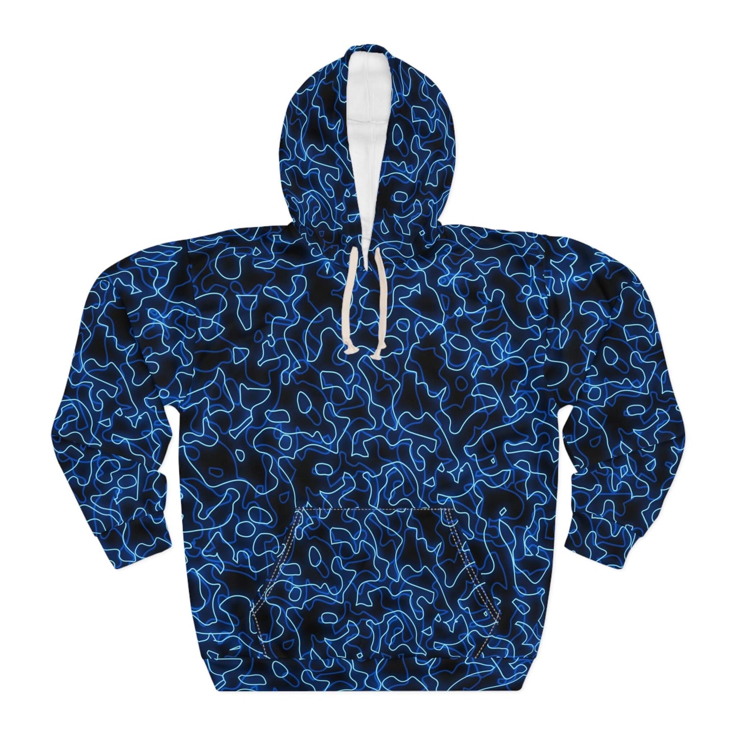 Glow With The Flow - Blue Electric Hoodie (Pullover)