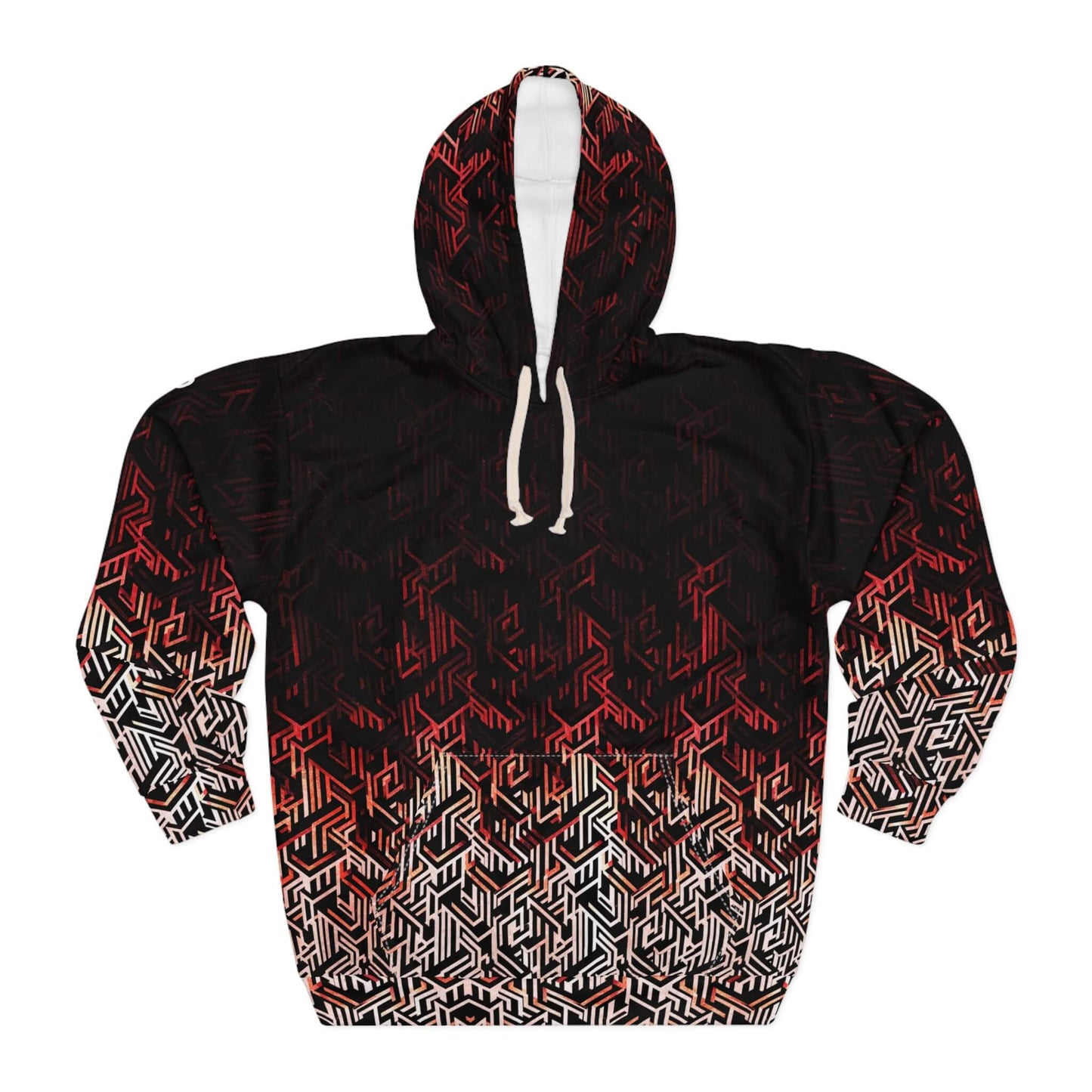 Question Everything - Red Digital Camo Tech Hoodie (Pullover)