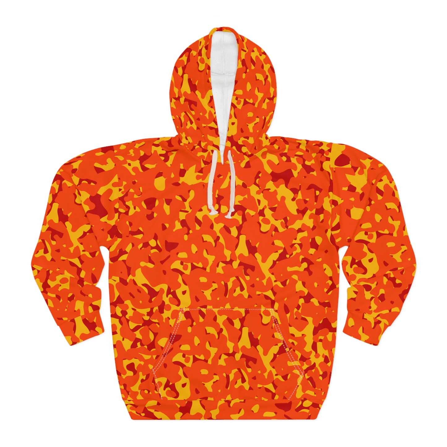 Out Of Sight - Orange Neon Camo Hoodie (Pullover)