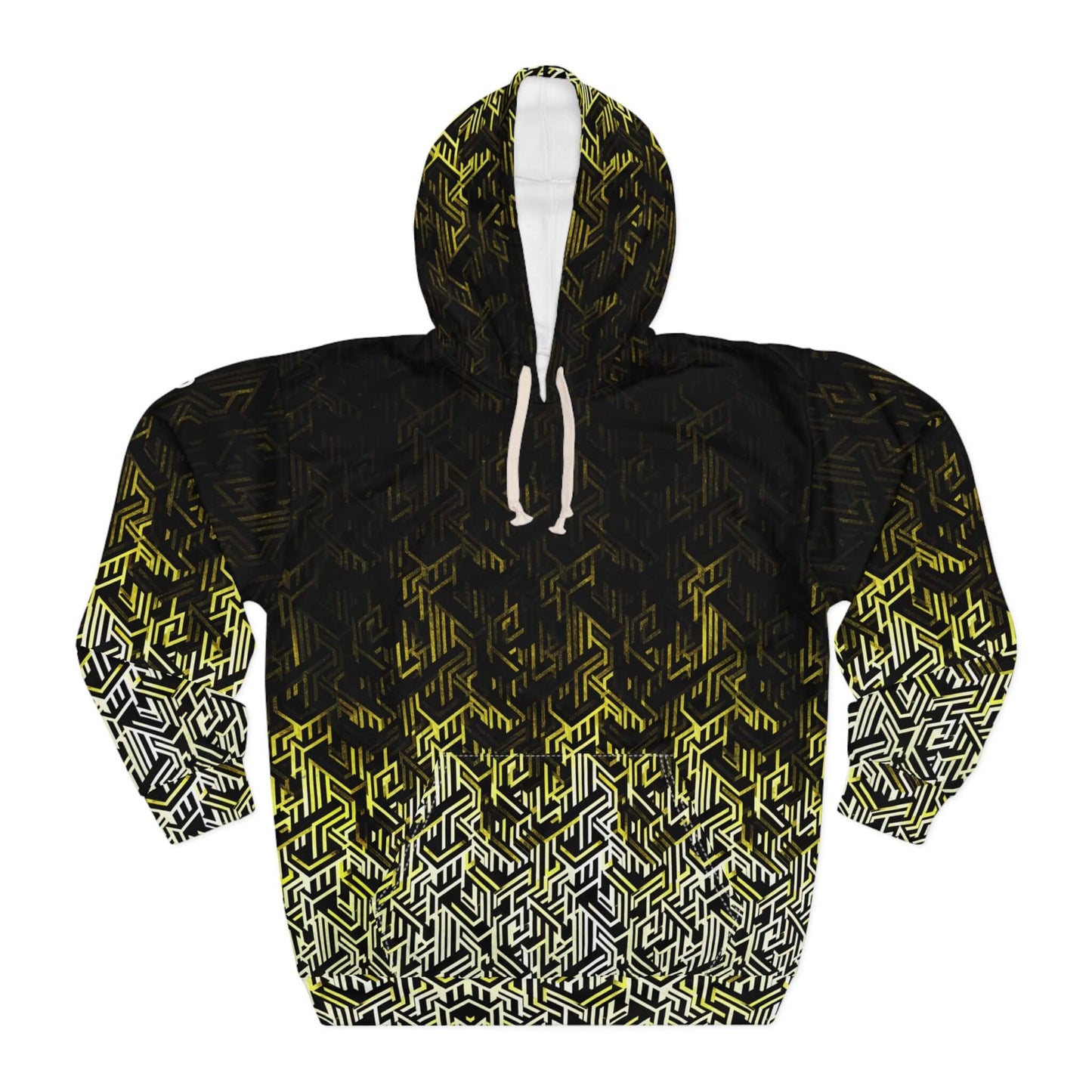 Question Everything - Yellow Digital Camo Tech Hoodie (Pullover)
