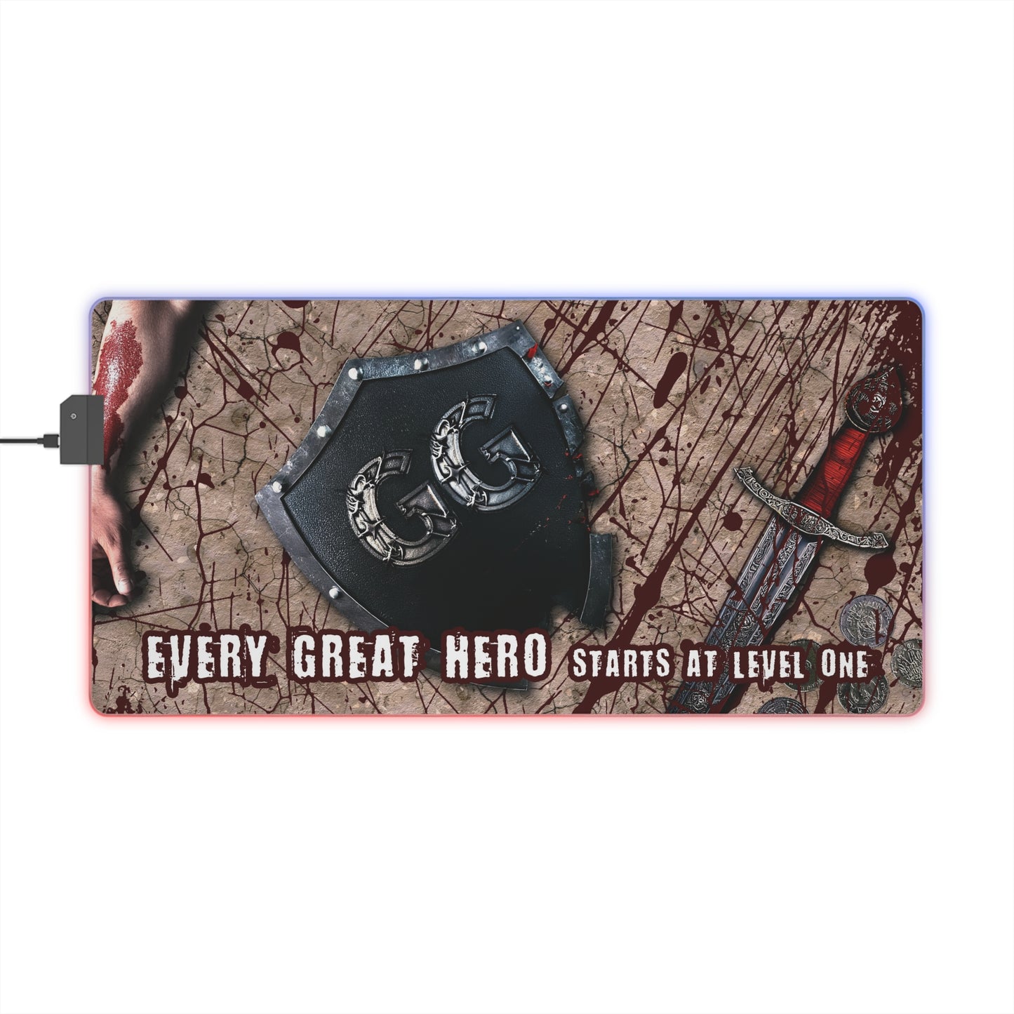 Every Great Hero - LED Gaming Mouse Pad