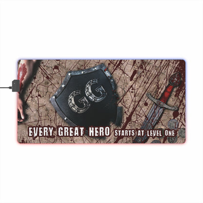 Every Great Hero - LED Gaming Mouse Pad