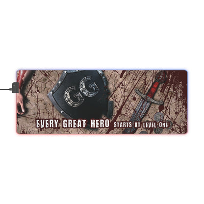 Every Great Hero - LED Gaming Mouse Pad