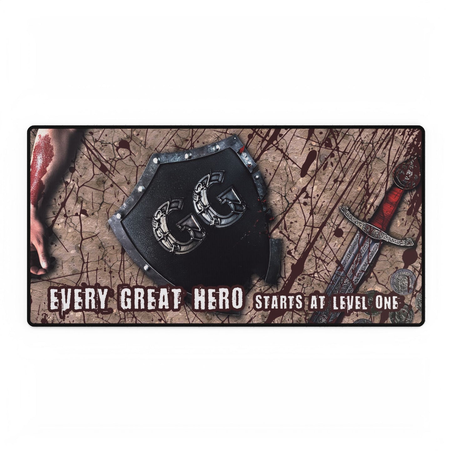 Every Great Hero - Gaming Desk Mat