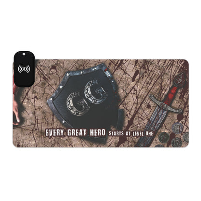 Every Great Hero - LED Gaming Mouse Pad (Wireless Charger)