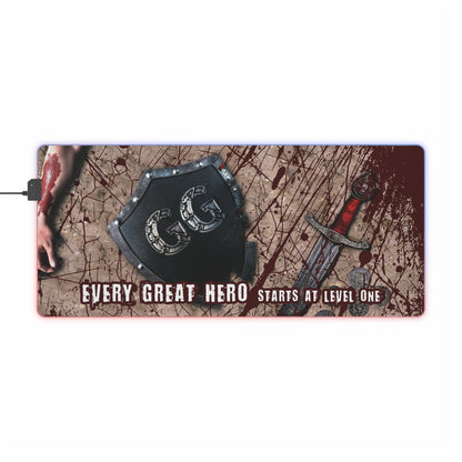 Every Great Hero - LED Gaming Mouse Pad