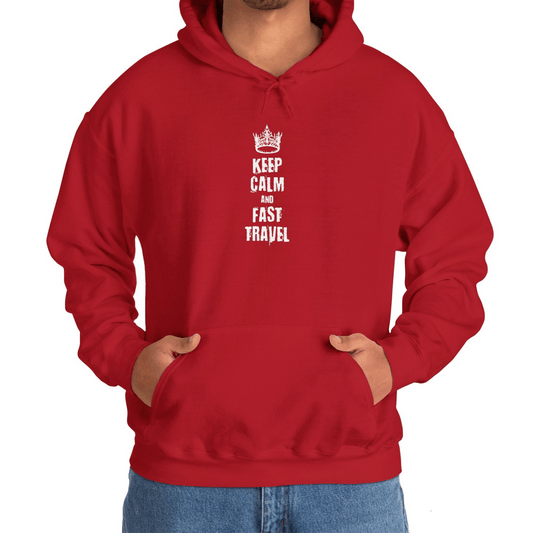 Keep Calm And Fast Travel - Hoodie (Pullover)