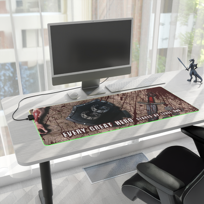 Every Great Hero - LED Gaming Mouse Pad