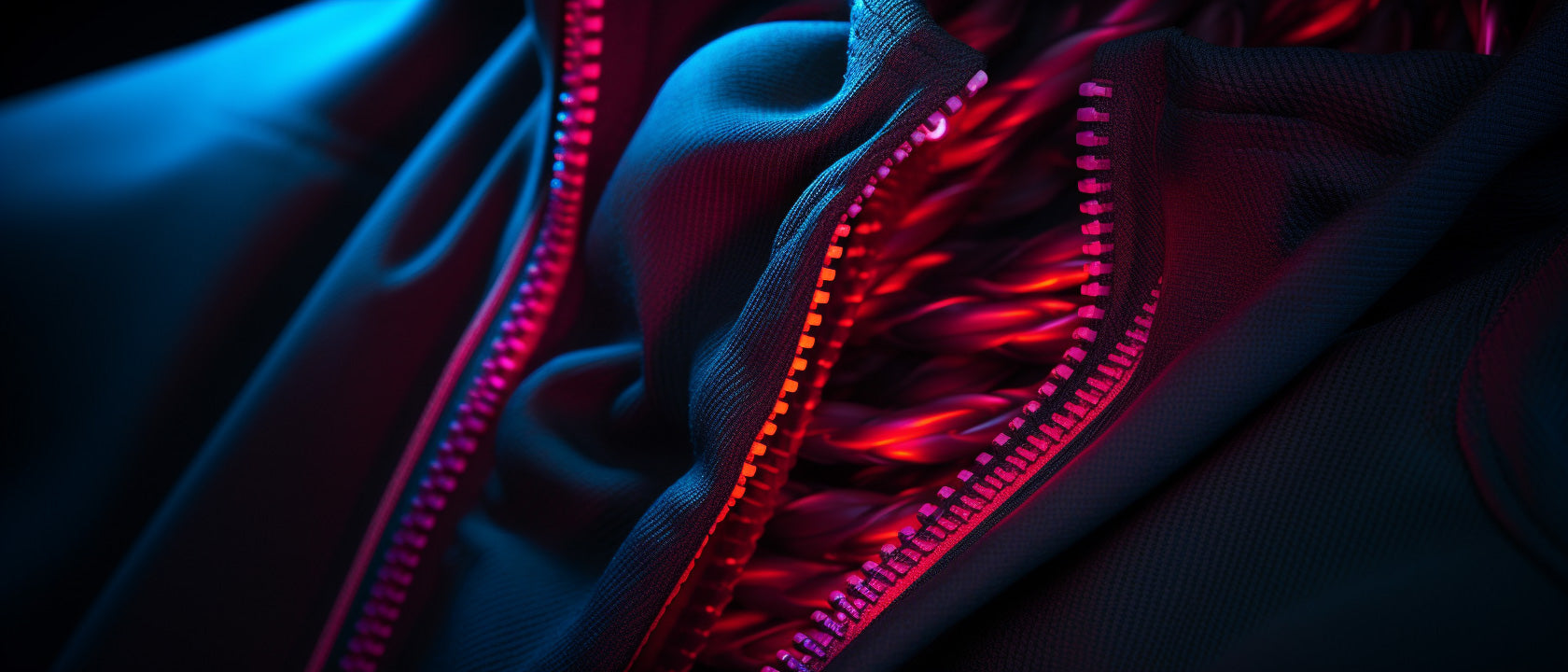 Neon hoodie with zipper