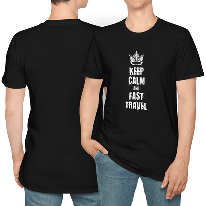 Keep Calm And Fast Travel - T-Shirt