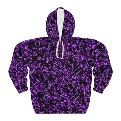 Glow With The Flow - Purple Electric Hoodie (Pullover)