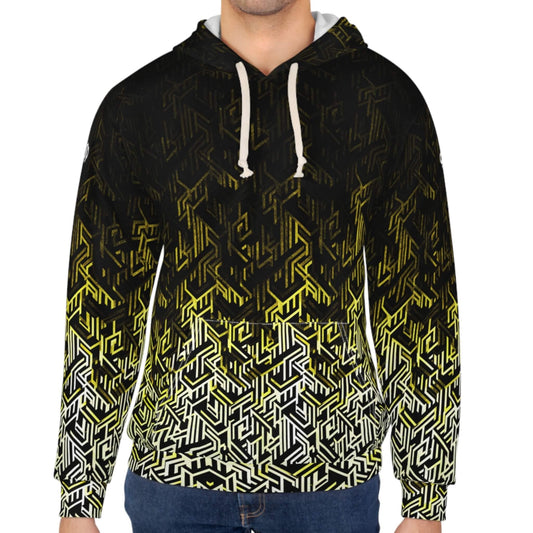 Question Everything - Yellow Digital Camo Tech Hoodie (Pullover)