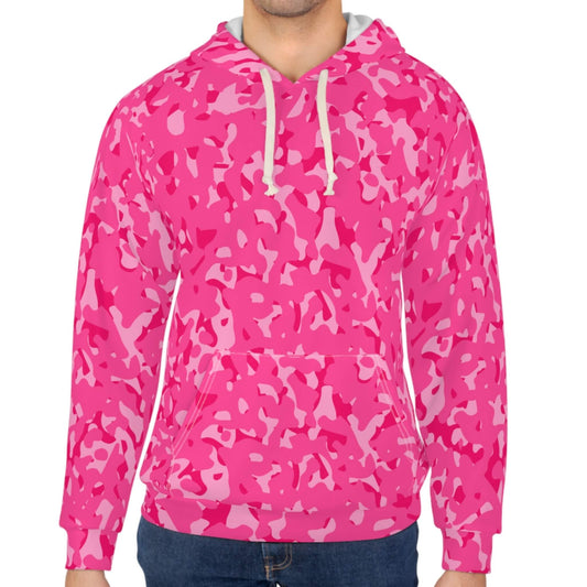 Out Of Sight - Pink Neon Camo Hoodie (Pullover)